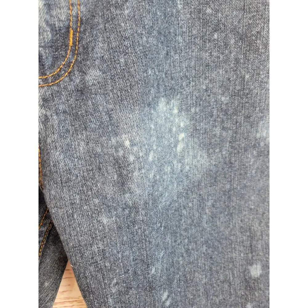 Open Trails Mens‎ 36x30 Distressed Bleach Splatter Denim Jeans Blue Workwear